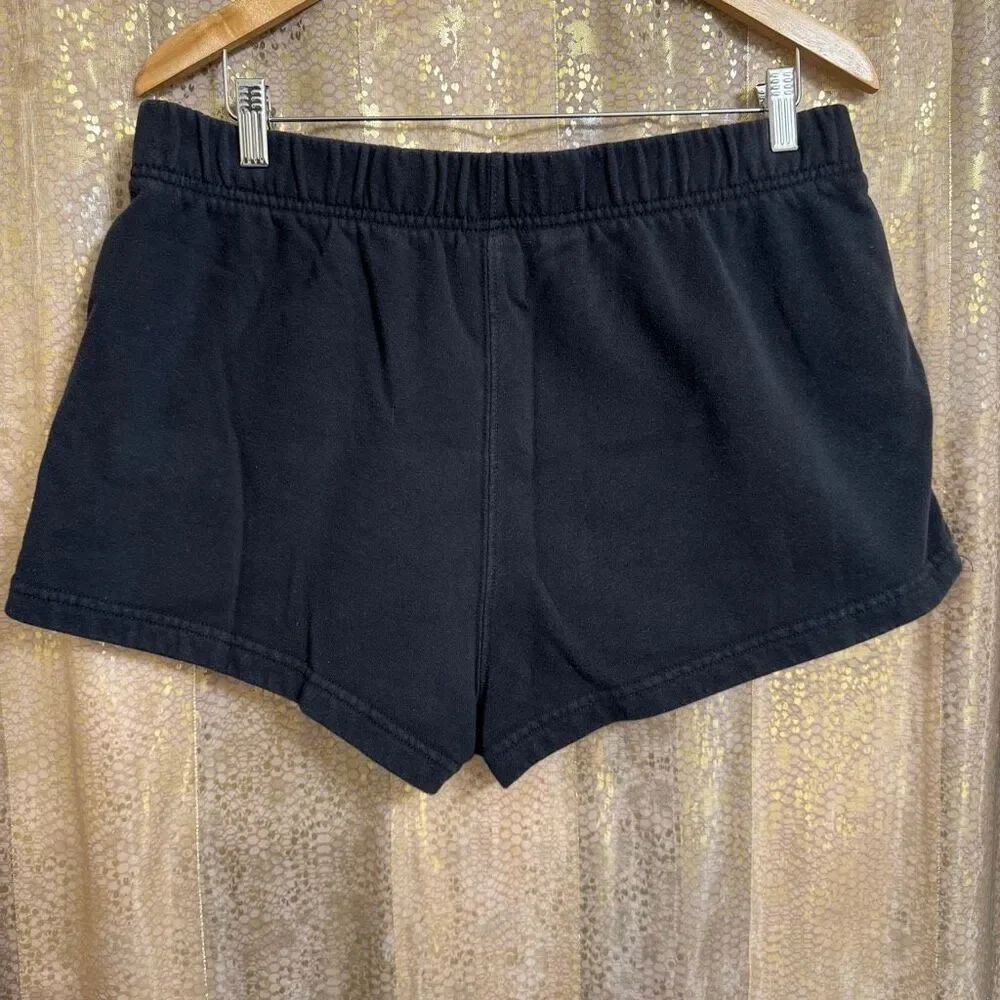 The North Face Black Half Dome Logo Fleece Lounge Cozy Shorts XL - Picture 2 of 9